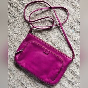 Pink Fossil Crossbody Bag